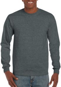 Gildan G2400 - Adult Ultra Cotton® Long Sleeve T-Shirt Dk Heather