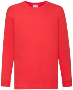 Fruit Of The Loom F61007 - Valueweight T-Shirt Long Sleeve Kids Red