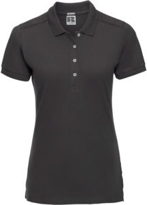 Russell R566F - Stretch Polo Ladies Black