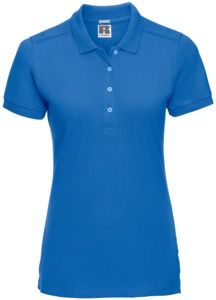 Russell R566F - Stretch Polo Ladies Azure Blue