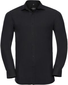 Russell Collection R960M - Ultimate Stretch Long Sleeve Shirt Mens Black