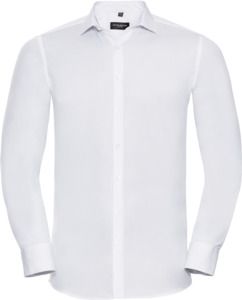 Russell Collection R960M - Ultimate Stretch Long Sleeve Shirt Mens White