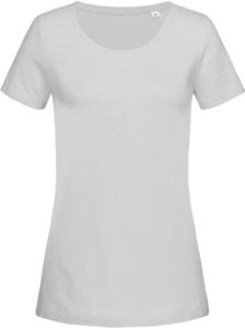 Stedman ST9500 - Sharon Slub Crew Neck T-Shirt Powder Grey
