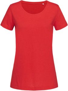 Stedman ST9500 - Sharon Slub Crew Neck T-Shirt Crimson Red