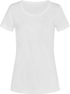 Stedman ST9500 - Sharon Slub Crew Neck T-Shirt White