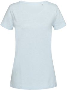 Stedman ST9500 - Sharon Slub Crew Neck T-Shirt Powder Blue