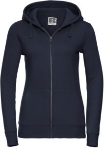 Russell R266F - Authentic Zip Hood Ladies French Navy