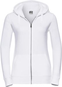 Russell R266F - Authentic Zip Hood Ladies White