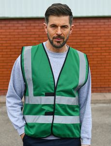 Korntex KXVEST - High Visibility Safety Vest Paramedic Green