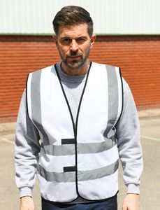 Korntex KXVEST - High Visibility Safety Vest White