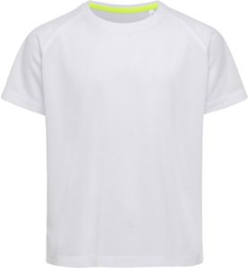 Stedman ST8570 - Sports Raglan Mesh Kids T-Shirt White