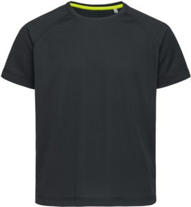Stedman ST8570 - Sports Raglan Mesh Kids T-Shirt Black Opal