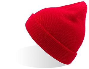 Atlantis ACKWIN - Wind Kids Beanie With Turn Up Double Skin Red