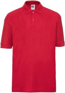 Russell Jerzees Schoolgear R539B - Classic PolyCotton Polo Kids 215gm Bright Red