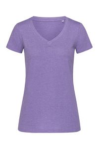 Stedman ST9910 - Lisa Melange V-Neckeck T-Shirt Purple Heather
