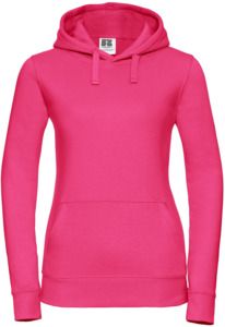 Russell R265F - Authentic Hooded Sweat Ladies Fuchsia