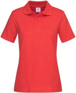 Stedman ST3100 - Classic Cotton Polo Ladies 170gm Scarlet Red