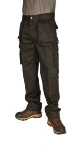 Absolute Apparel AA755 - Workwear Utility Cargo Trouser Black