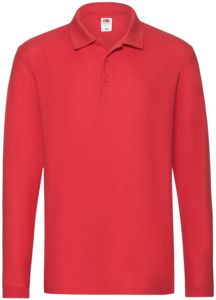 Fruit Of The Loom F63310 - Long Sleeved Premium Polo Red