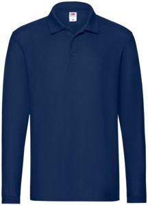 Fruit Of The Loom F63310 - Long Sleeved Premium Polo Navy