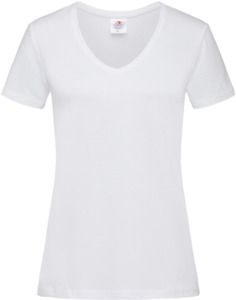 Stedman ST2700 - Classic Ladies V-Neck T-Shirt 155gm White