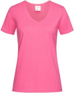 Stedman ST2700 - Classic Ladies V-Neck T-Shirt 155gm Sweet Pink