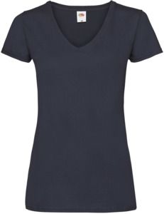 Fruit Of The Loom F61398 - LadyFit Valueweight V-Neck T-Shirt Deep Navy