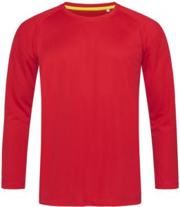 Stedman ST8420 - Sports 140 Long Sleeve T-Shirt Mens Crimson Red