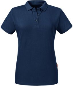 Russell Pure Organic R508F - Pure Organic Polo Ladies French Navy