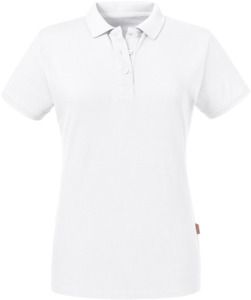 Russell Pure Organic R508F - Pure Organic Polo Ladies White