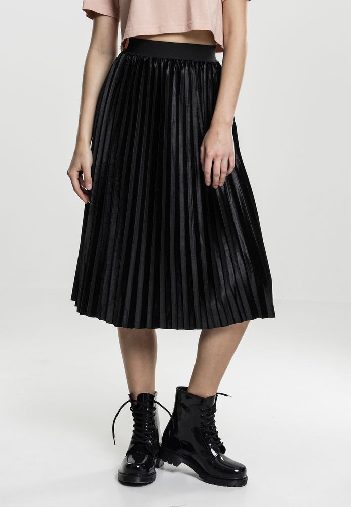Urban Classics TB1733C - Ladies Velvet Plisse Skirt