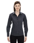 Ash City Vintage 78674 - Boardwalk Ladies' Wrinkle Free-2-Ply 80's Cotton Stripped Taped Shirt