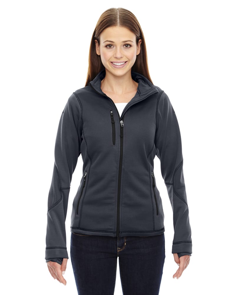 Ash City North End 78681 - Pulse Ladies' Textured Bonded Fleece Jackets With Print