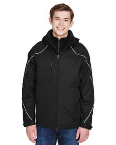 Ash City North End 88196 - ANGLE MENS 3-in-1 JACKET WITH BONDED FLEECE LINER