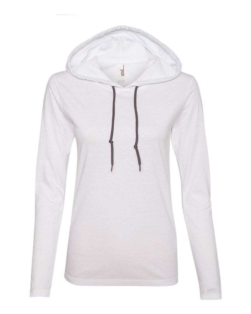 Anvil 887L - Ladies' Lightweight Long Sleeve Hooded T-Shirt