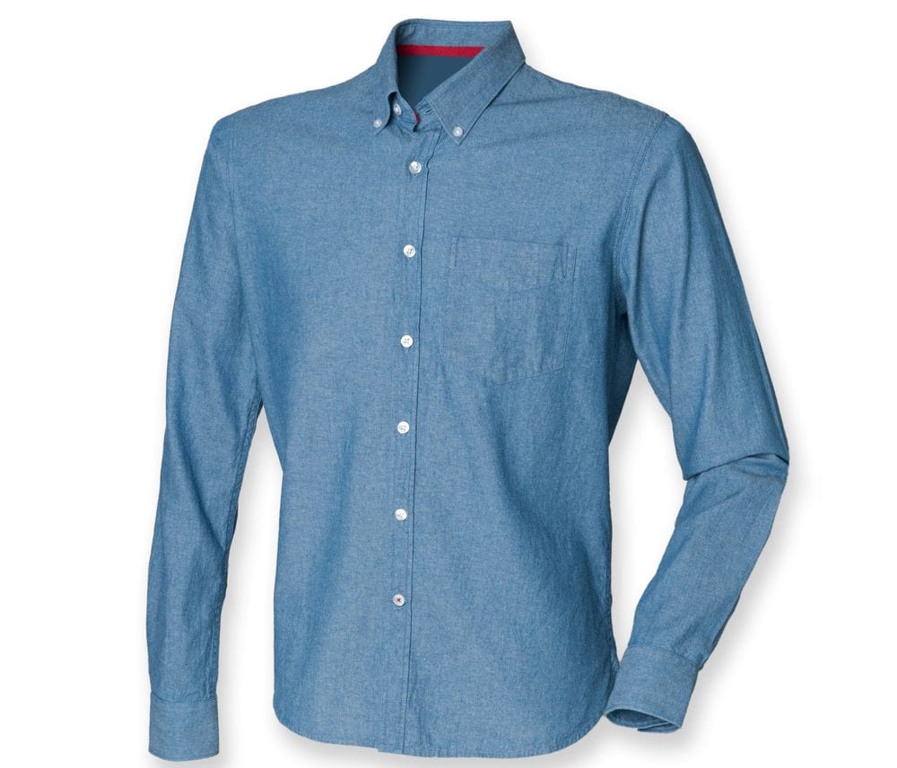 Front Row FR501 - Classic Long Sleeve Chambray Shirt