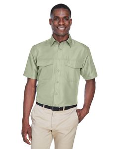 Harriton M580 - Mens Key West Short-Sleeve Performance Staff Shirt