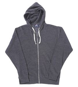 J. America J8872 - Adult Tri-Blend Fleece Full-Zip Hood