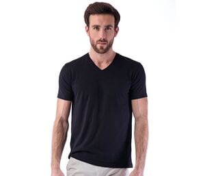 SANS Étiquette SE683 - T-shirt de Homem com gola em V - Sem Etiqueta