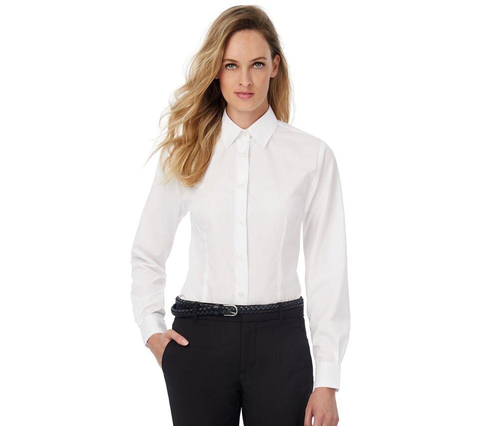 B&C BC722 - Ladies' Smart Long Sleeve Poplin Shirt