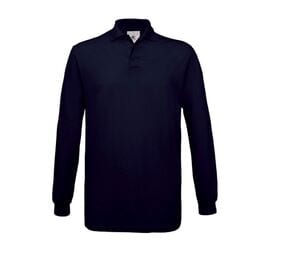 B&C BC425 - Langarm-Poloshirt aus 100% Baumwolle