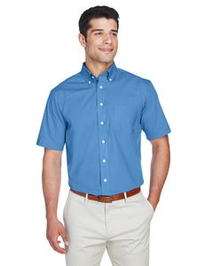 Devon & Jones D620S - Mens Crown Collection Solid Broadcloth Short Sleeve Shirt