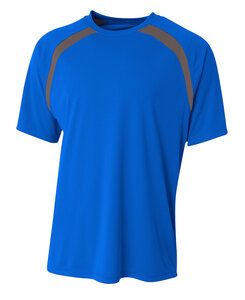 A4 A4NB3001 - Youth Spartan Short Sleeve Color Block Crew
