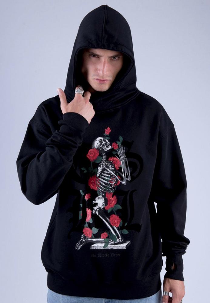 Cayler & Sons CS1597 - Sweatshirt à capuche CSBL "Arise" noir/blanc XXL