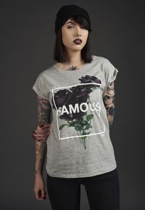Famous FA029 - T-shirt da donna Life and Death 