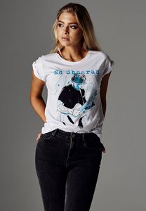 Merchcode MC072 - T-shirt pour dames Ed Sheeran guitarre