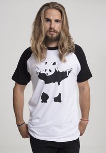 Merchcode MC092 - Brandalised - Banksy´s Graffiti Panda Raglan T-shirt