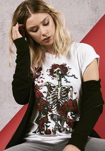 Merchcode MC118 - T-shirt para senhoras Grateful Dead Rose 