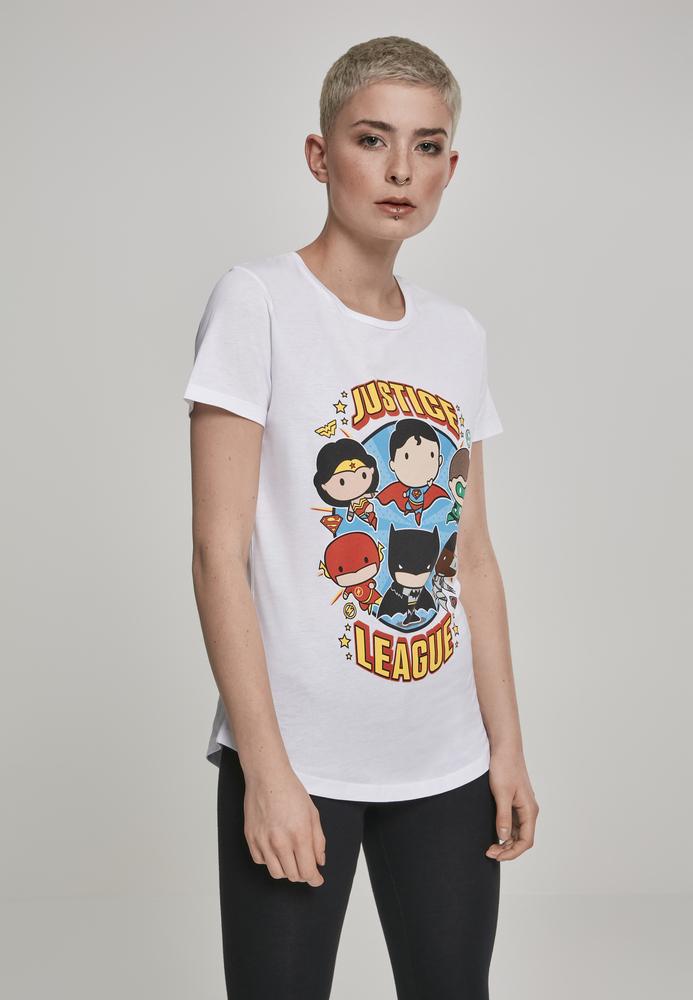 Merchcode MC283 - T-shirt à col rond pour dames Justice League bande dessinée
