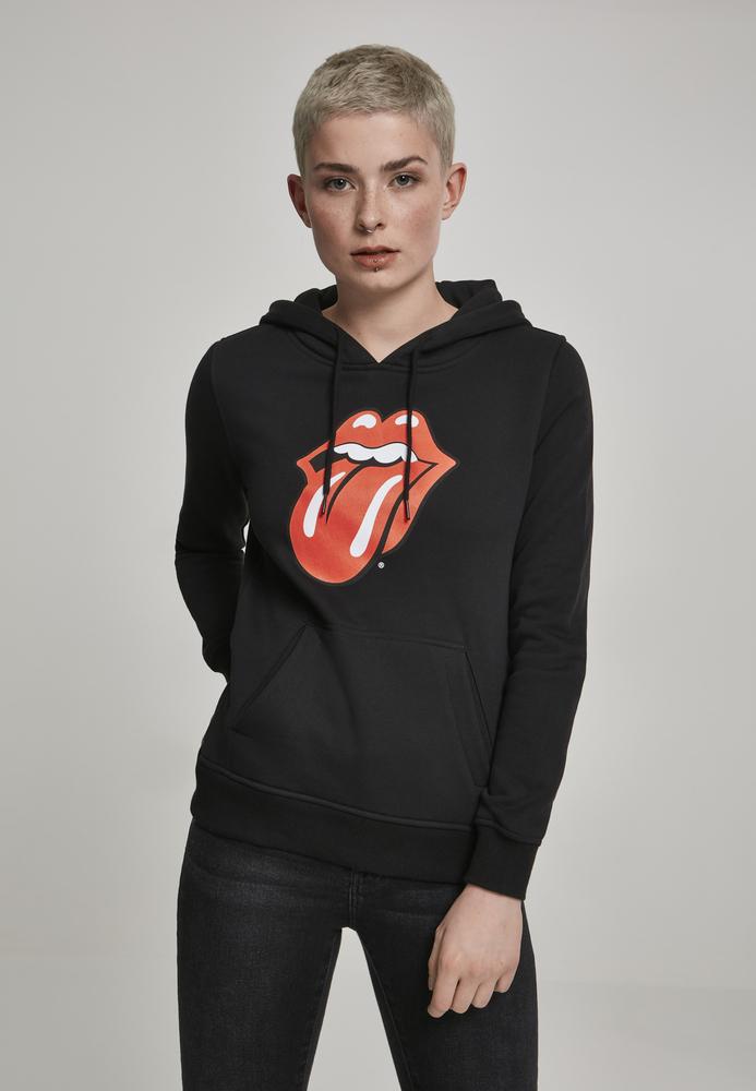 Merchcode MC328 - Sweatshirt à capuche pour dames Rolling Stones langue